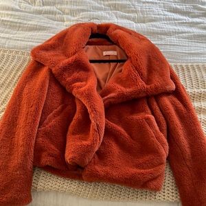 Blush fuzzy jacket